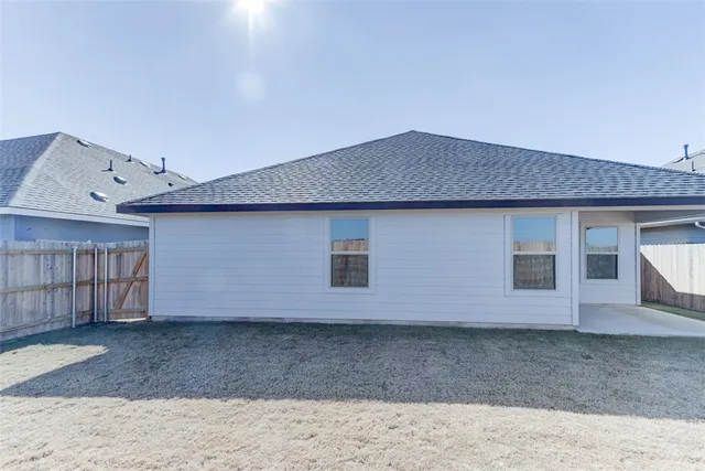 a backyard of a house