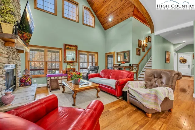 a outdoor living space with furniture