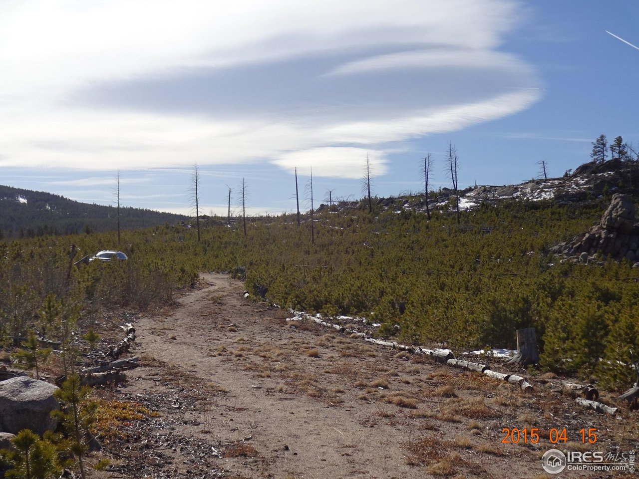 2315 Ridge Road Nederland, CO 80466 - Photo 12 of 28 a view of a dry yard with wooden fence