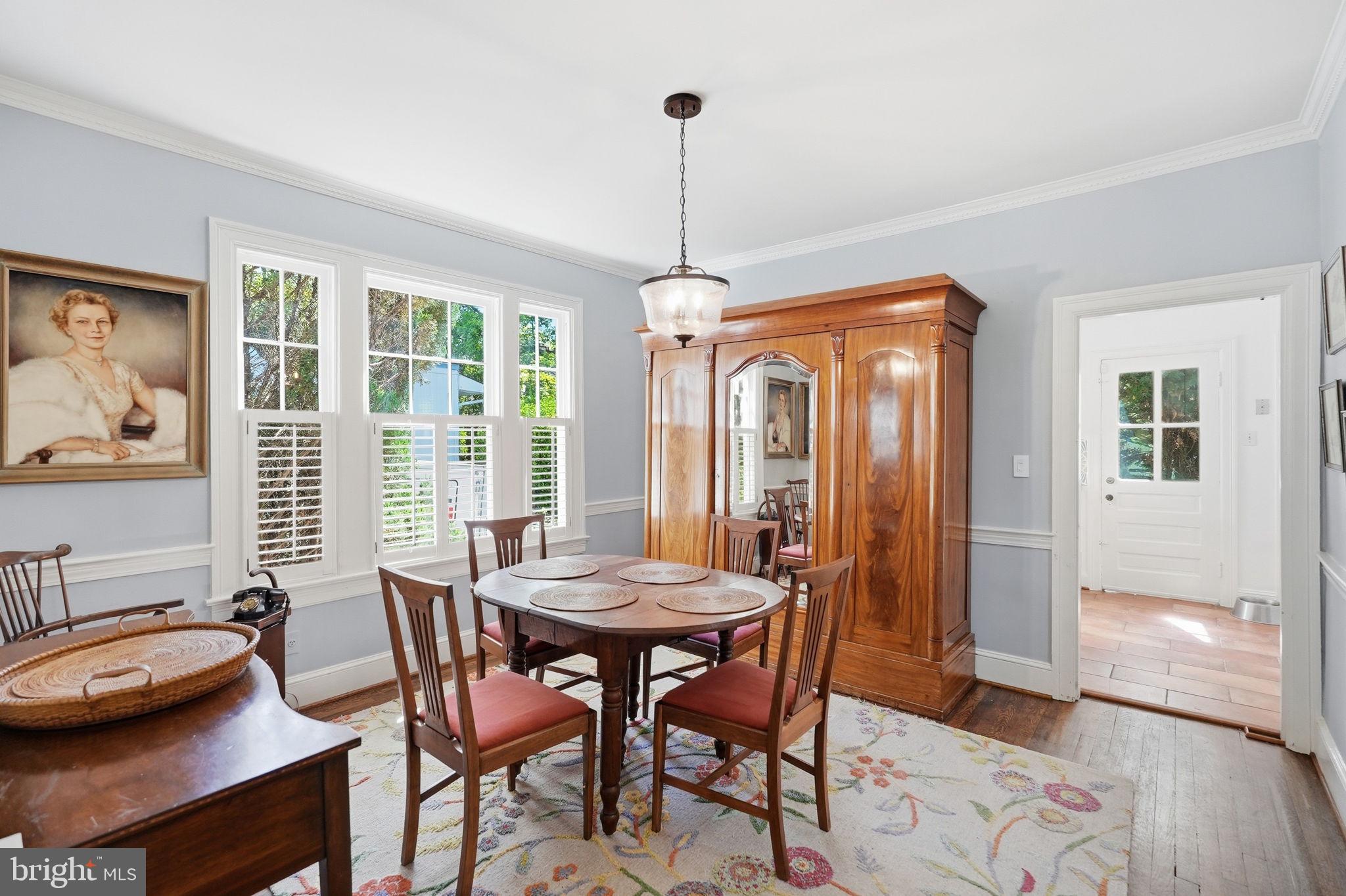 6814 Brookville Road Chevy Chase, MD 20815 - Photo 11 of 39 Charming dining space with natural light.