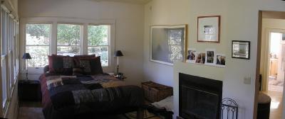 Master bedroom suite has a walkin plus a fireplace, lots of light.  There is also a sitting room/office plus a full bath/tub and separate shower.