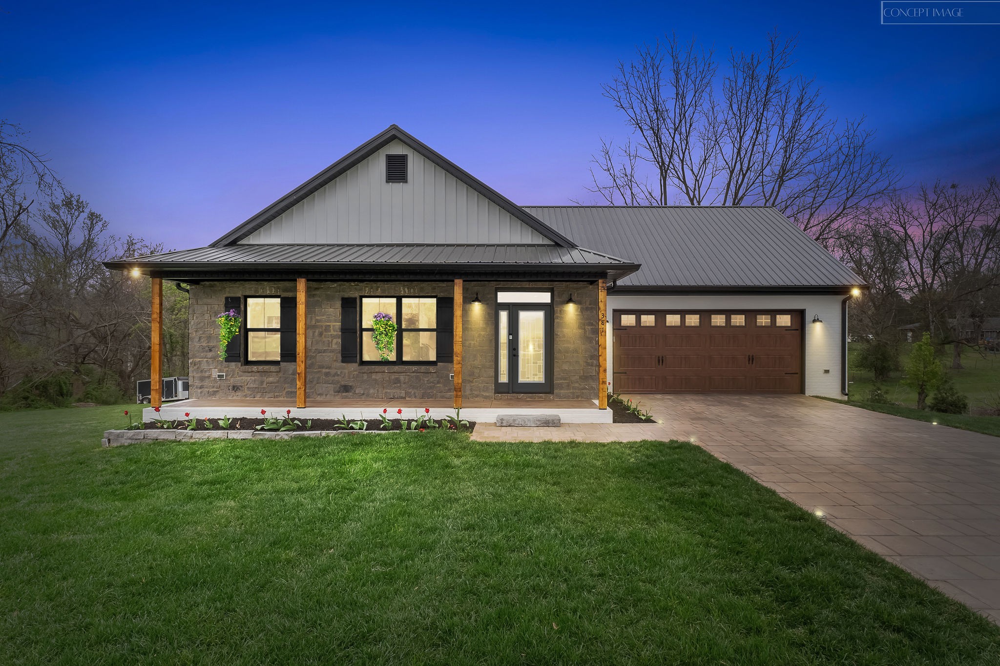 381 Rivercliff Road McMinnville, TN 37110 - Photo 3 of 46 a front view of a house with a garden