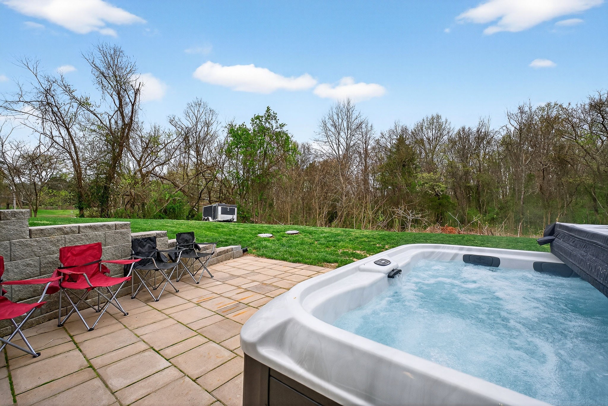 381 Rivercliff Road McMinnville, TN 37110 - Photo 38 of 46 a view of a backyard with sitting area