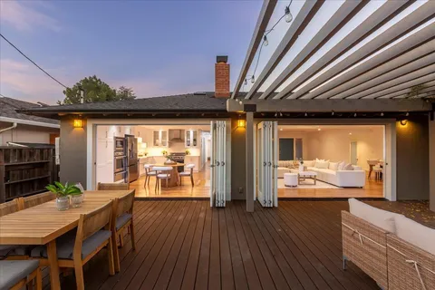 a view of a house with a patio