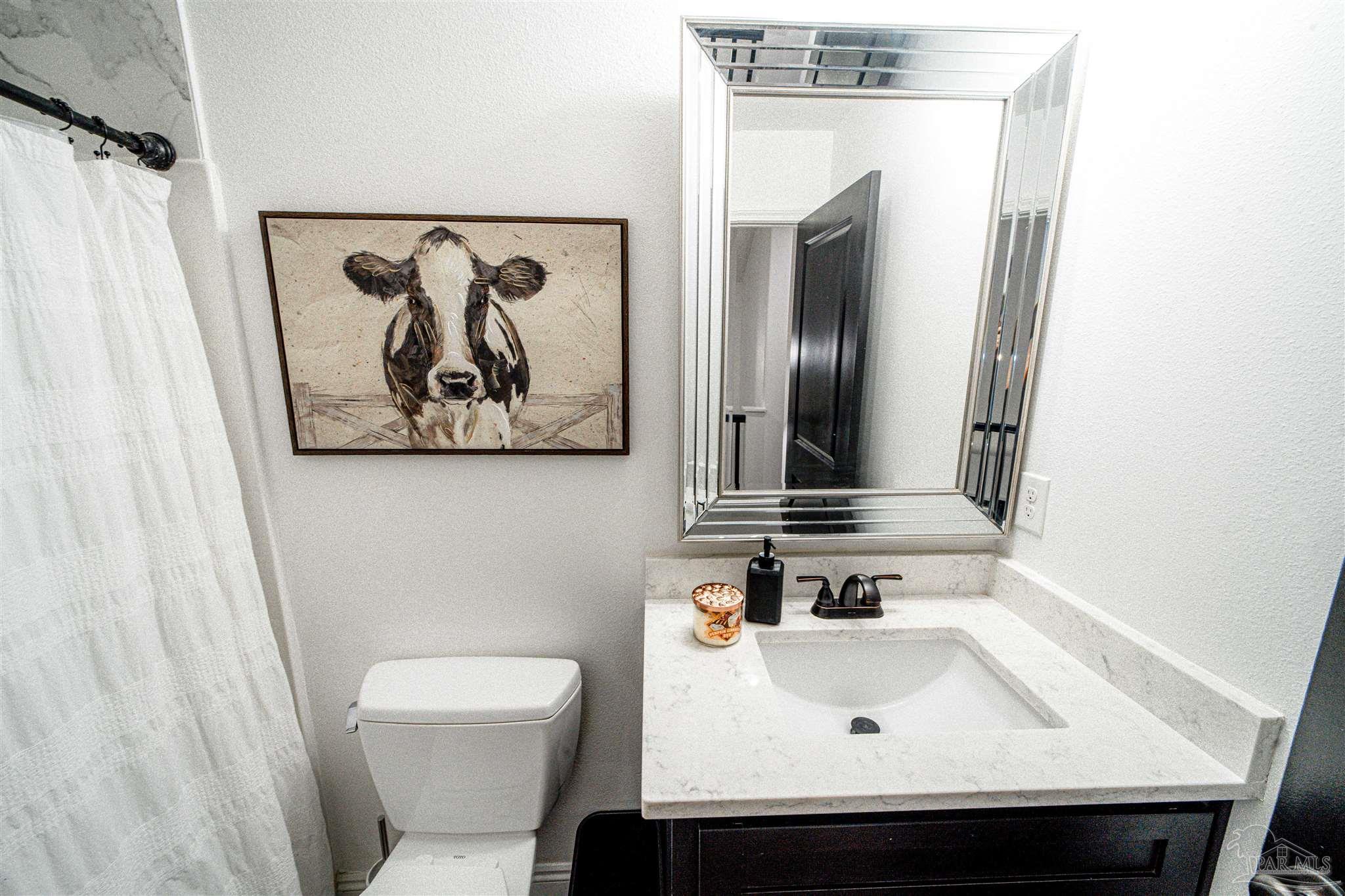 8165 Chumuckla Highway Pace, FL 32571 - Photo 40 of 50 a bathroom with a sink and a mirror