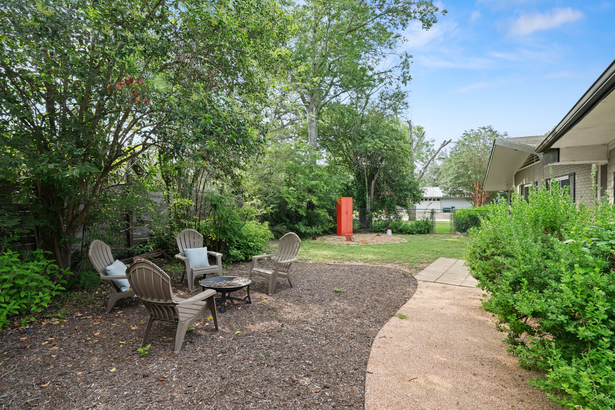 4702 Lasso Path Austin, TX 78745 - Photo 35 of 38 Flexible yard space wraps around the house 360 degrees!