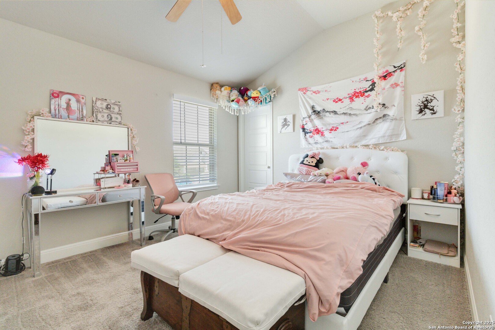 2210 Castello Way San Antonio, TX 78259 - Photo 32 of 48 a bedroom with a bed and a desk