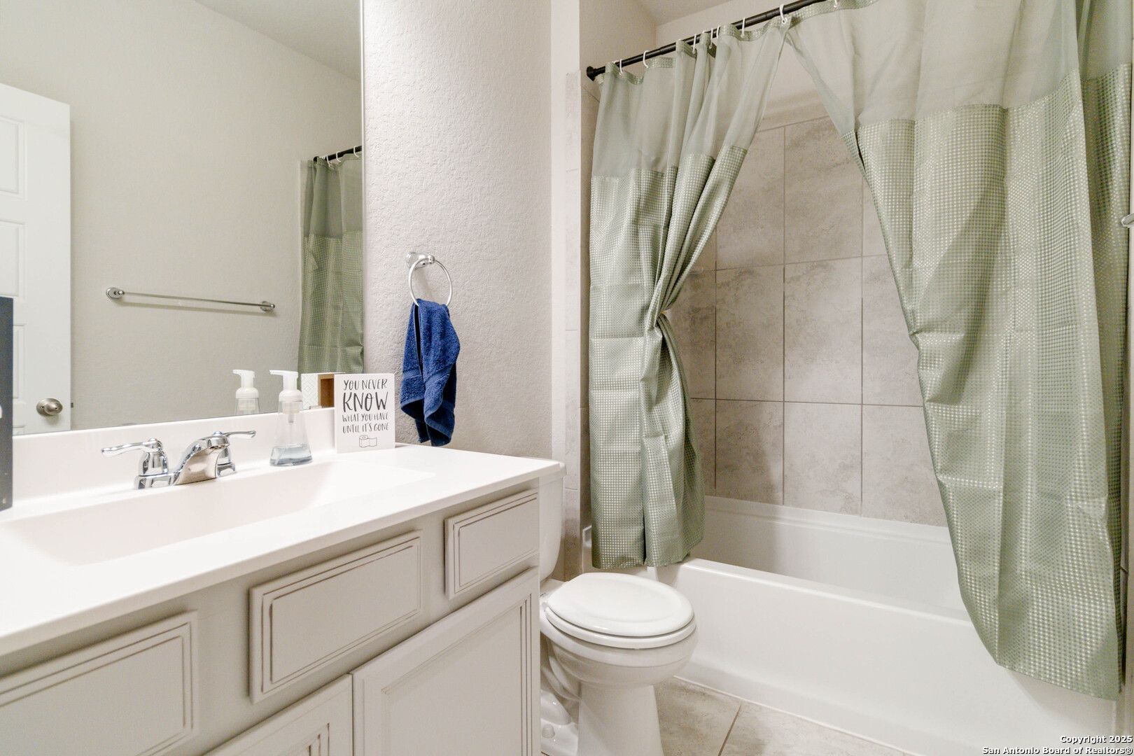2210 Castello Way San Antonio, TX 78259 - Photo 41 of 48 a bathroom with a sink a toilet and shower