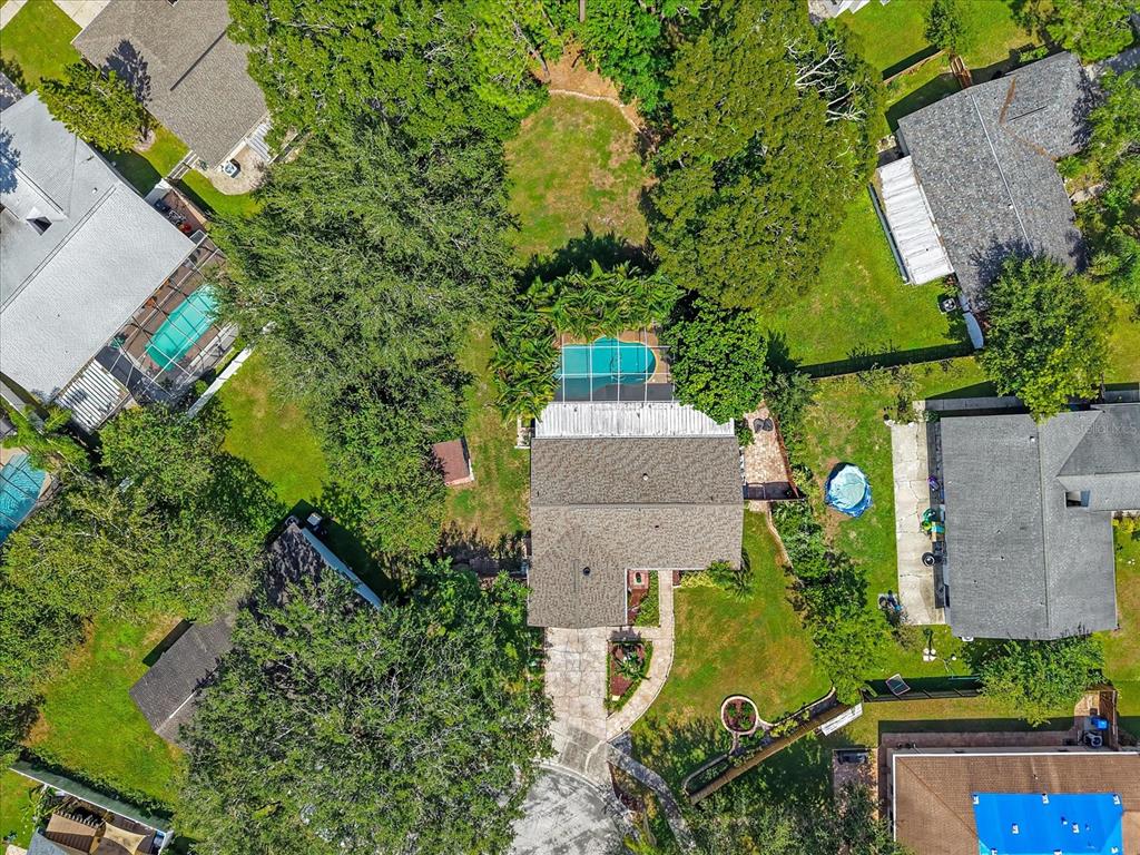15911 Ironware Place Tampa, FL 33624 - Photo 6 of 31 an aerial view of a house with yard swimming pool and outdoor seating