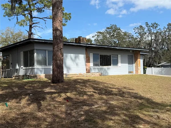 a house that has a tree in front of it