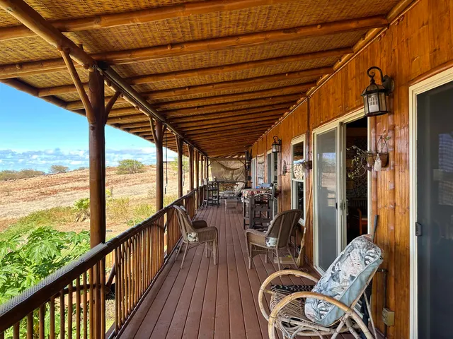 a view of outdoor space with seating area