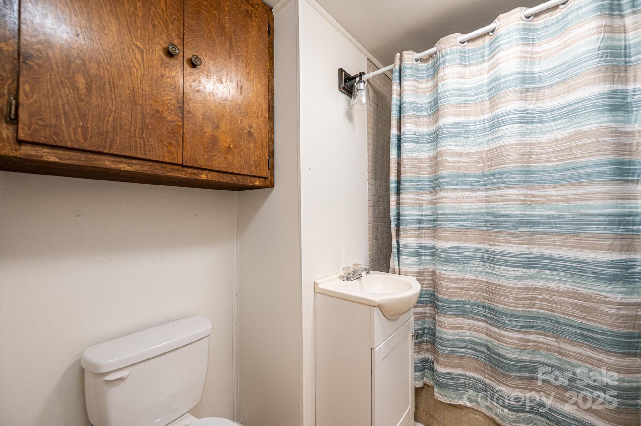 80 Duke Street Granite Falls, NC 28630 - Photo 46 of 48 a bathroom with a sink a toilet and shower