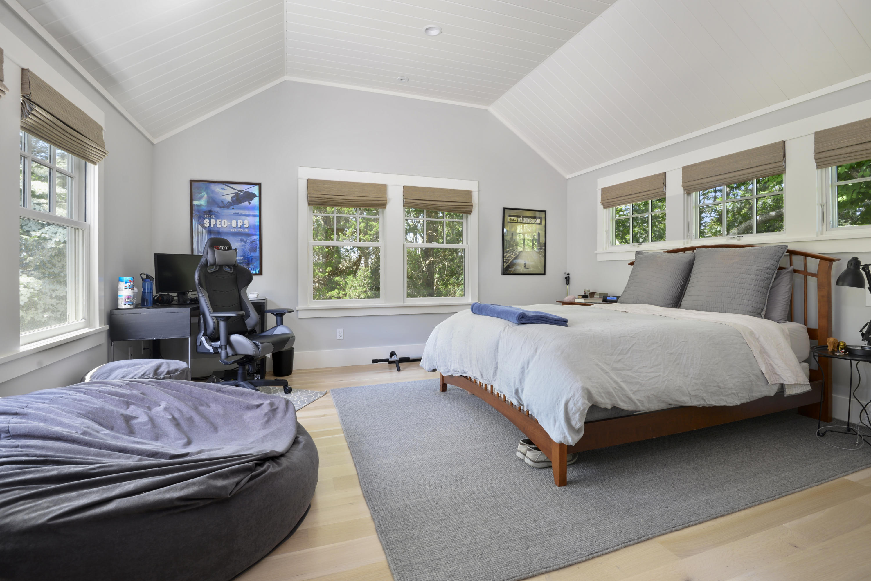 84 Old Dock Road Falmouth, MA 02540 - Photo 25 of 36 a bedroom with a bed and glass window