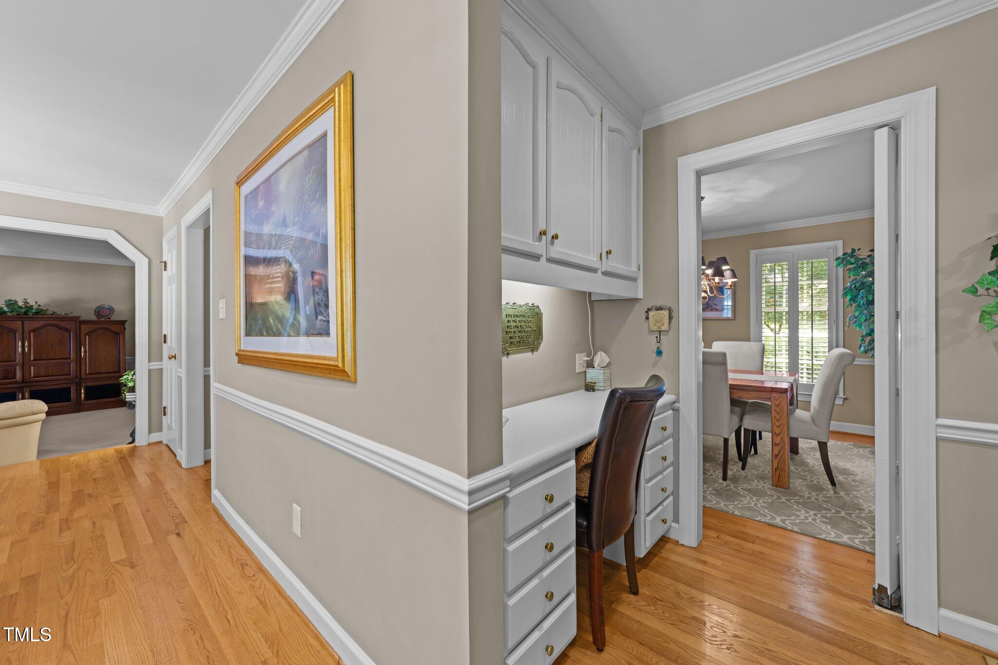 8909 Wellsley Way Raleigh, NC 27613 - Photo 14 of 47 Built in Desk Area