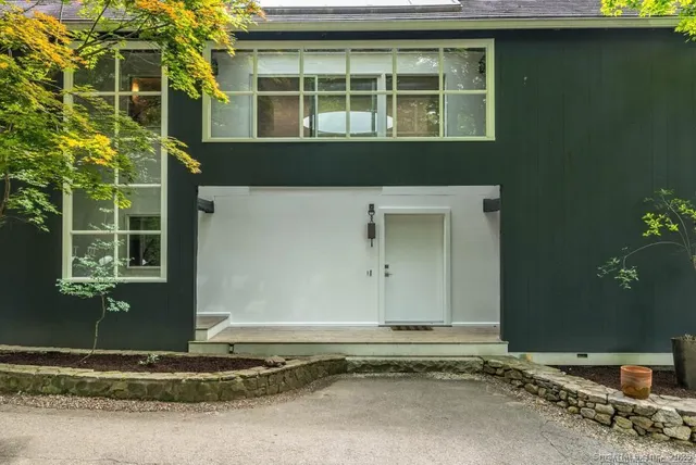 a front view of a house