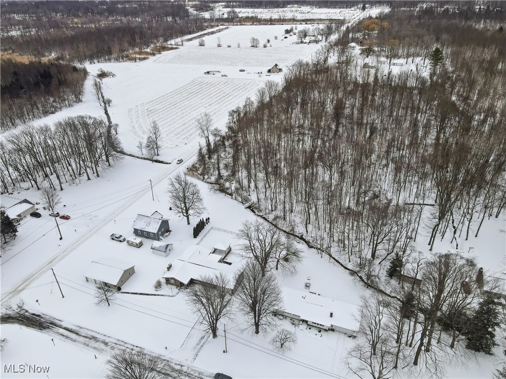 1381 Robb Road Conneaut, OH 44030 - Photo 50 of 50 View of snowy aerial view