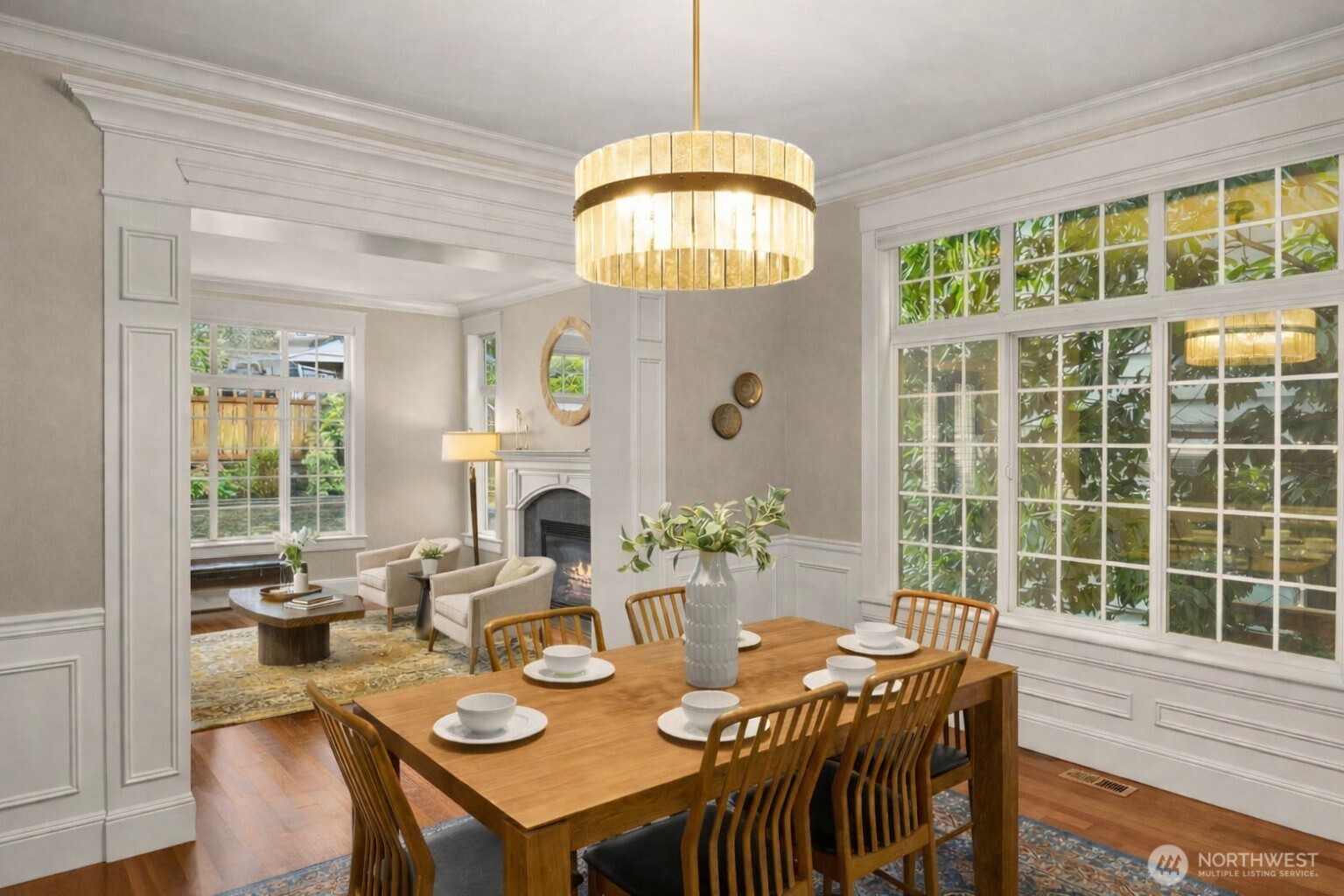 8360 Loyal Way Northwest Seattle, WA 98117 - Photo 5 of 36 a view of a dining room with furniture window and outside view