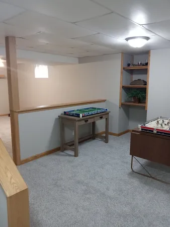 a room with furniture and window