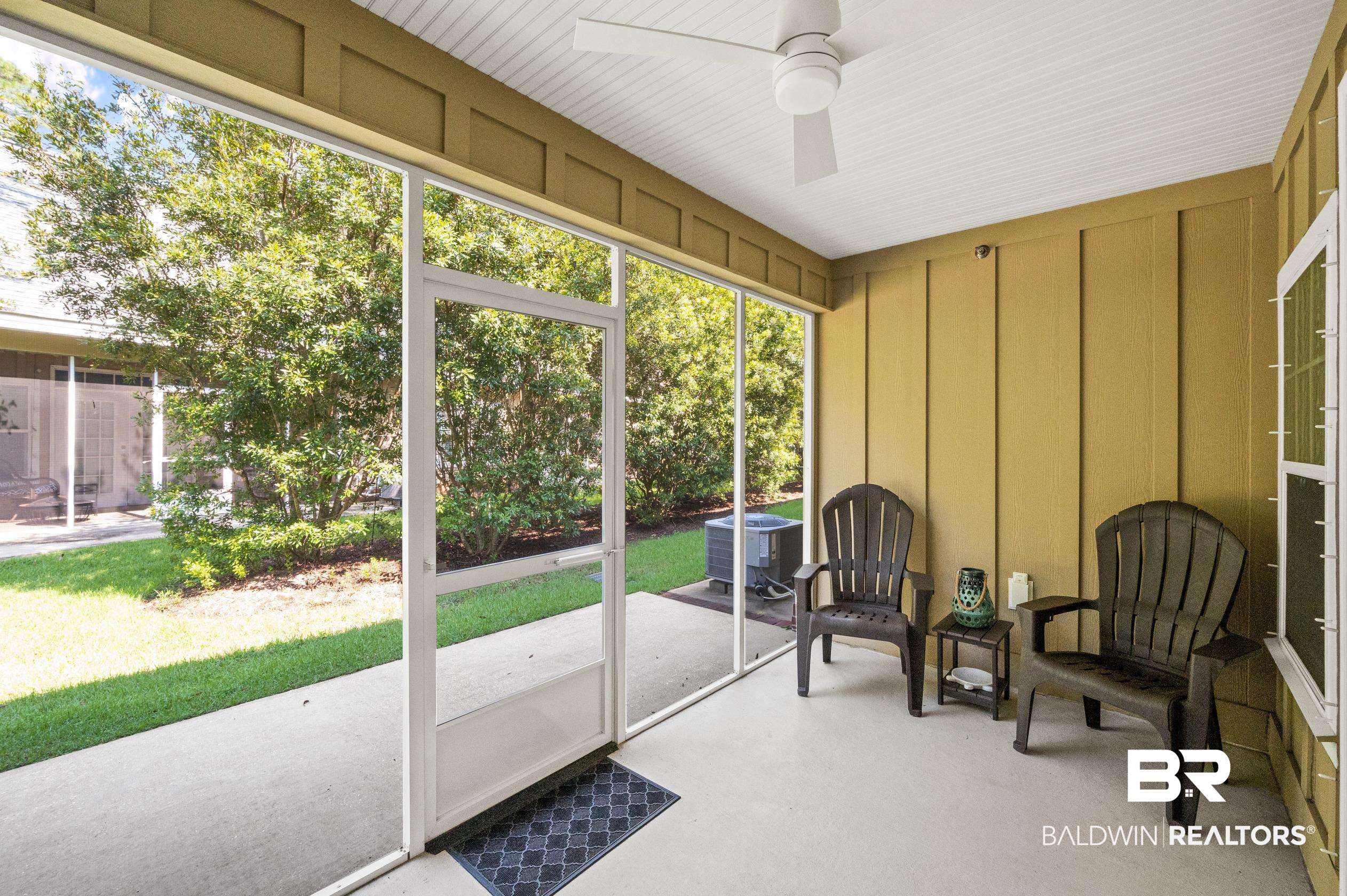 430 West Fort Morgan Road, Unit 1902 Gulf Shores, AL 36542 - Photo 37 of 59 Sunroom / solarium featuring ceiling fan