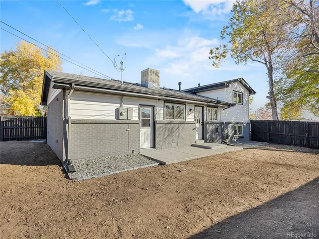 a view of a house with a patio