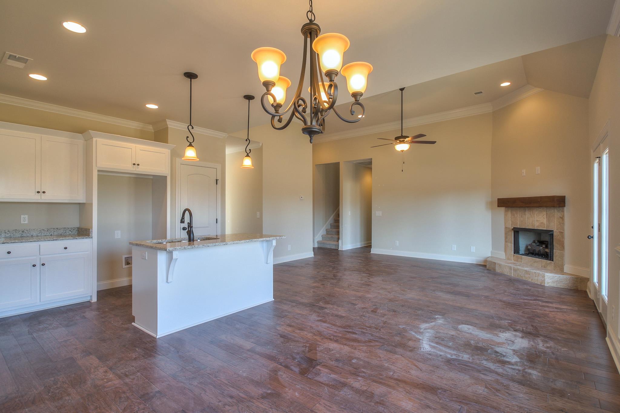 55 Harbor Pointe Lebanon, TN 37087 - Photo 19 of 29 a view of a kitchen with a sink and a fireplace