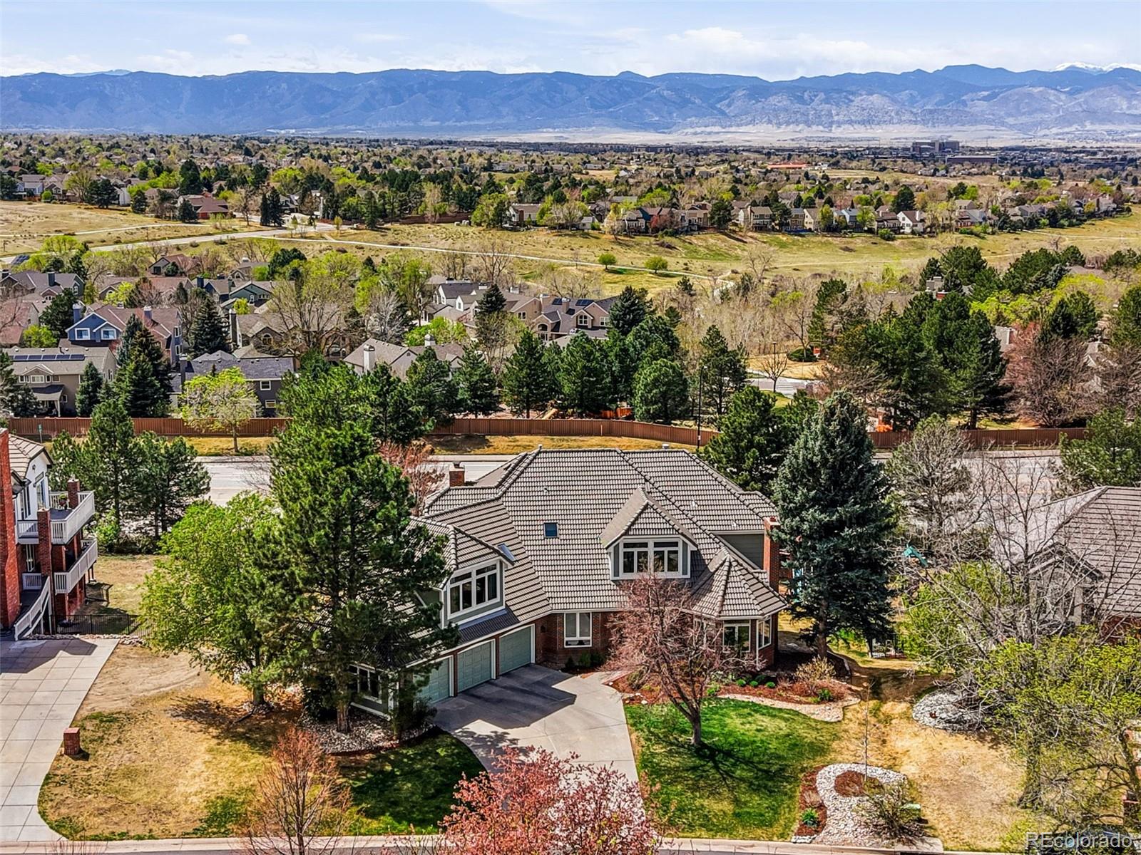 77 Falcon Hills Drive Highlands Ranch, CO 80126 - Photo 41 of 43 a view of city and mountain