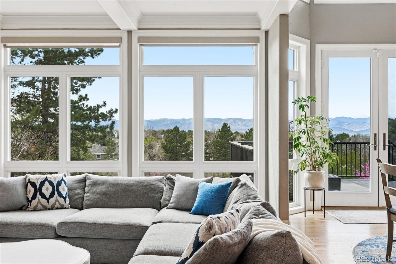 77 Falcon Hills Drive Highlands Ranch, CO 80126 - Photo 10 of 43 a living room with furniture and a large window