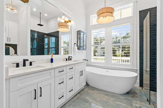 a view of room with cabinet and mirror