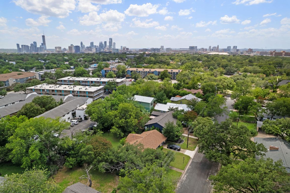 1719 East 32nd Street Austin, TX 78722 - Photo 12 of 13 an aerial view of residential houses with city view