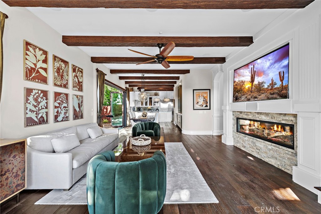 18651 Topanga Canyon Road Silverado, CA 92676 - Photo 16 of 55 a living room with furniture and a flat screen tv