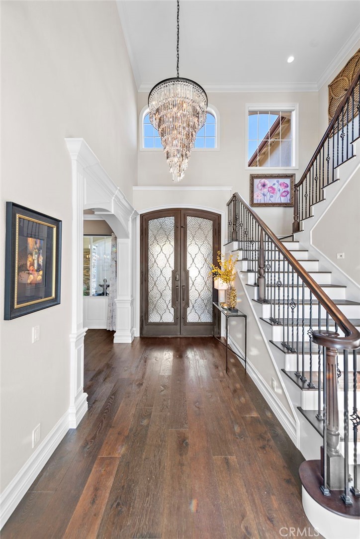18651 Topanga Canyon Road Silverado, CA 92676 - Photo 3 of 55 a view of an entryway with wooden floor
