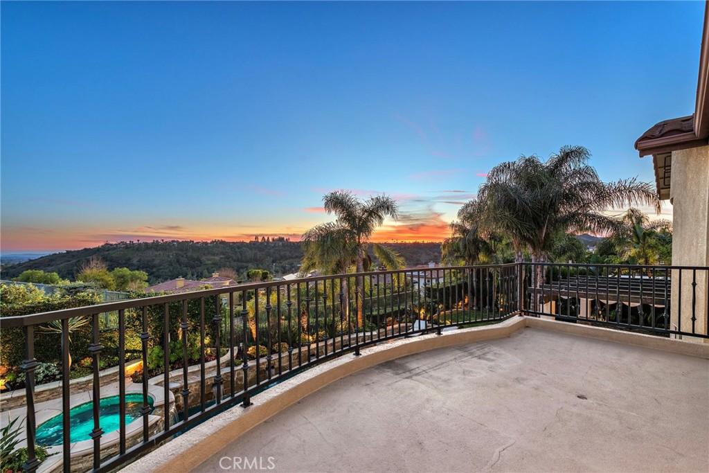18651 Topanga Canyon Road Silverado, CA 92676 - Photo 33 of 55 a view of a balcony with a forest