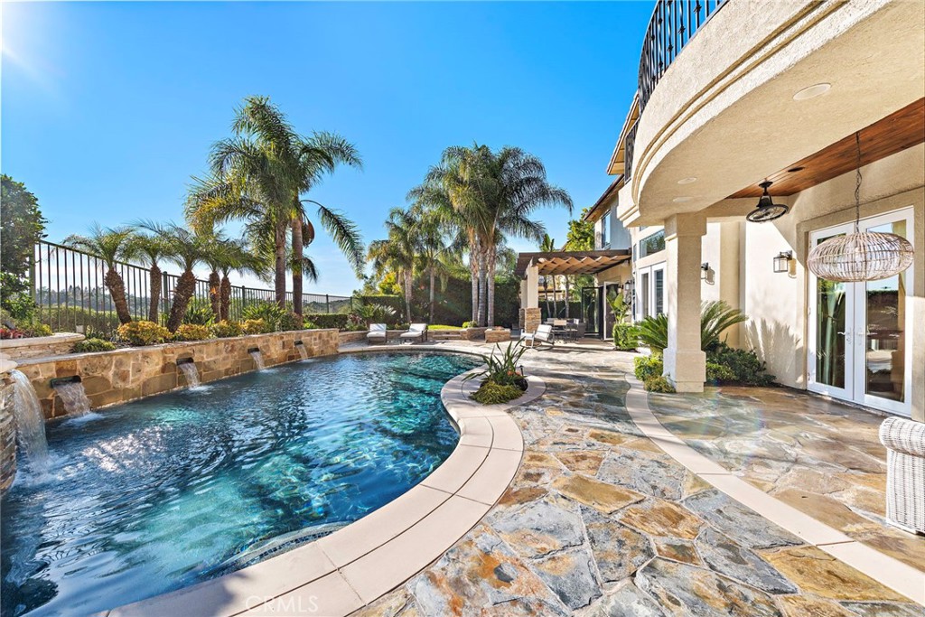 18651 Topanga Canyon Road Silverado, CA 92676 - Photo 45 of 55 a view of a swimming pool with a patio