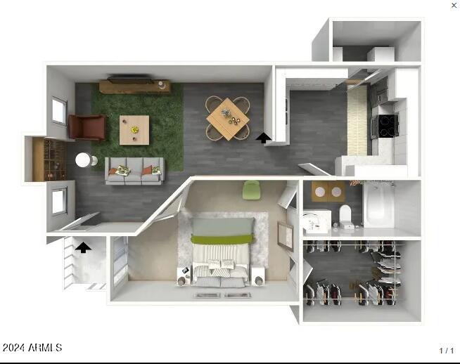 10 West Minnezona Avenue, Unit 1 Phoenix, AZ 85012 - Photo 6 of 6 Floorplan