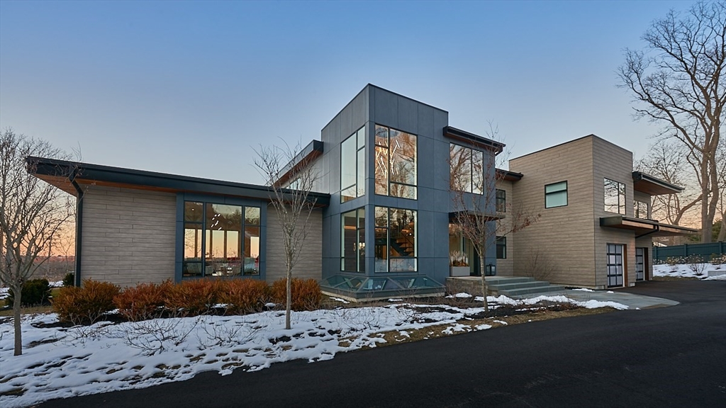 a front view of a house