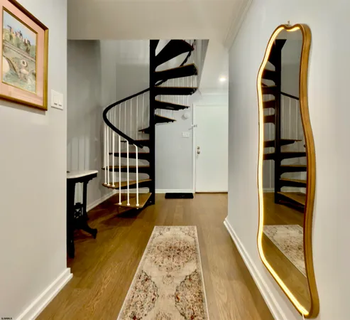 a view of entryway with a front door