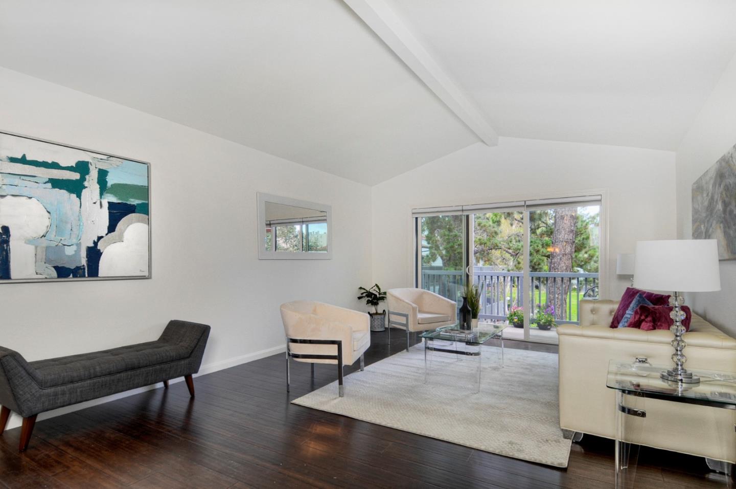 4106 George Avenue, Unit 2 San Mateo, CA 94403 - Photo 6 of 20 a living room with furniture and a large window