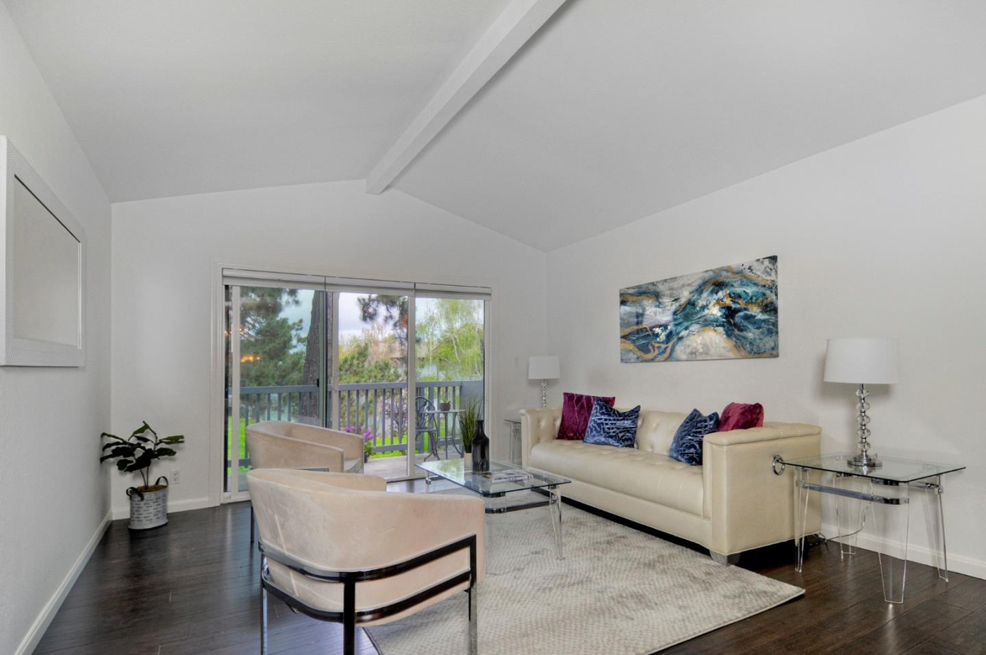 4106 George Avenue, Unit 2 San Mateo, CA 94403 - Photo 7 of 20 a living room with furniture and a large window