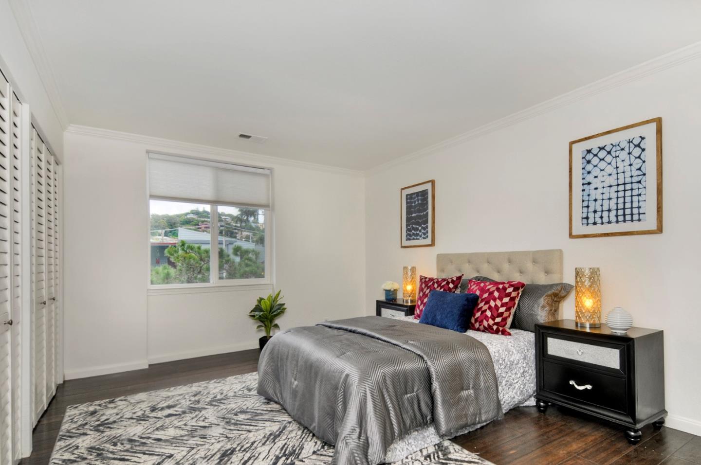 4106 George Avenue, Unit 2 San Mateo, CA 94403 - Photo 10 of 20 a bedroom with a bed and a window