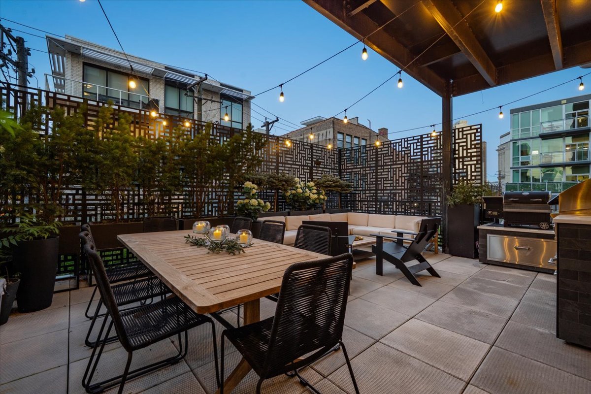 1648 West Division Street, Unit 208 Chicago, IL 60622 - Photo 40 of 48 a terrace of a house with outdoor seating