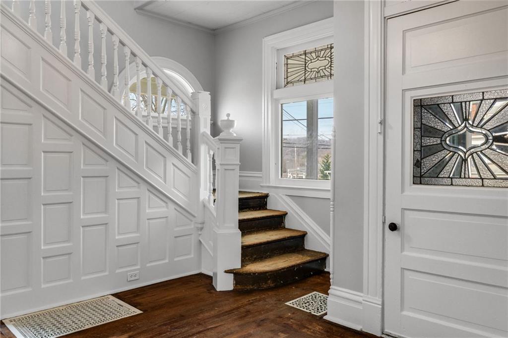 1630 State Avenue Coraopolis, PA 15108 - Photo 19 of 47 a view of entryway with wooden floor and front door