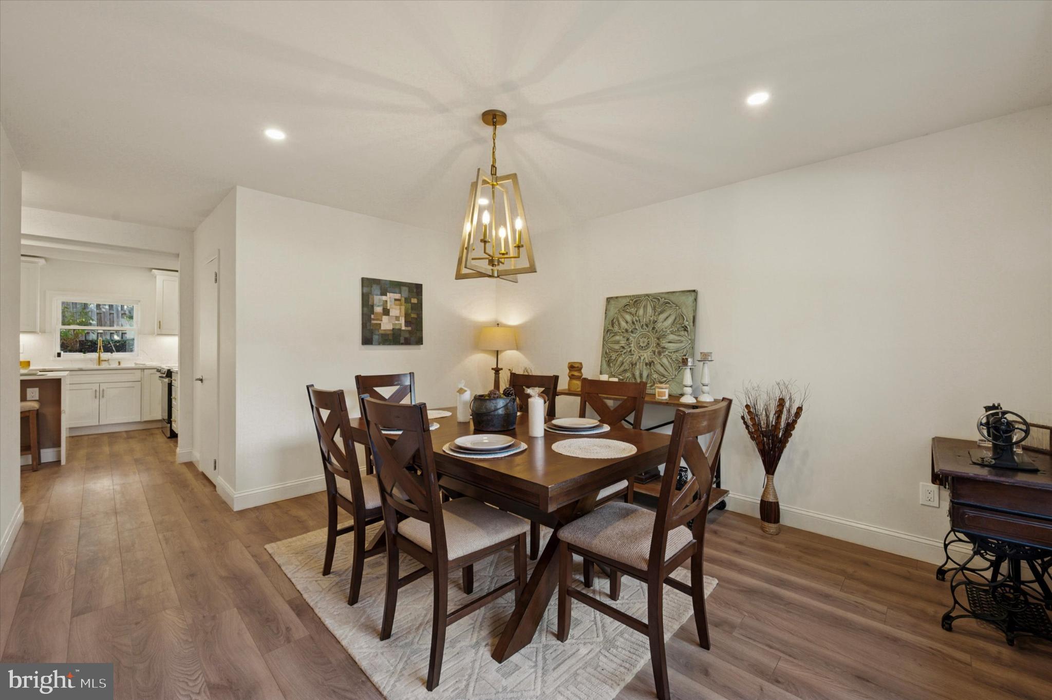 210 David Drive Havertown, PA 19083 - Photo 3 of 38 a view of a dining room with furniture window and wooden floor