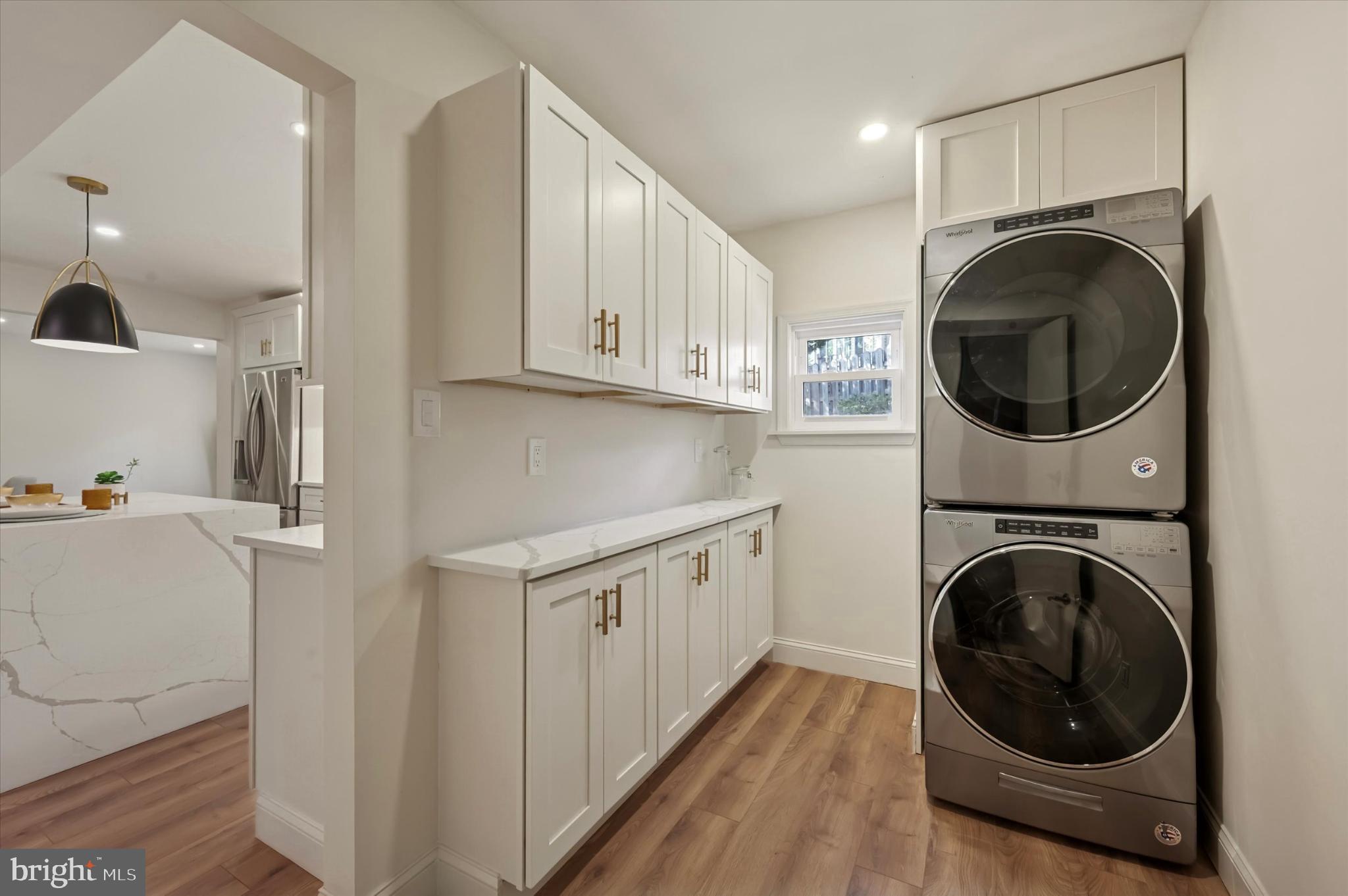210 David Drive Havertown, PA 19083 - Photo 9 of 38 a kitchen with a washer and dryer in it
