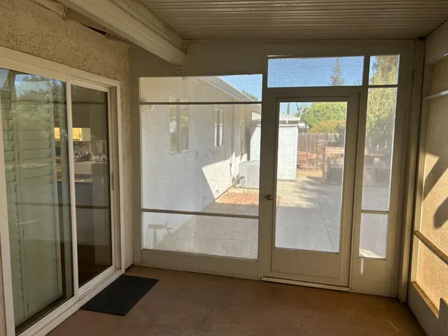 a view of front door