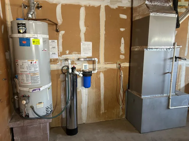 a view of water heater room