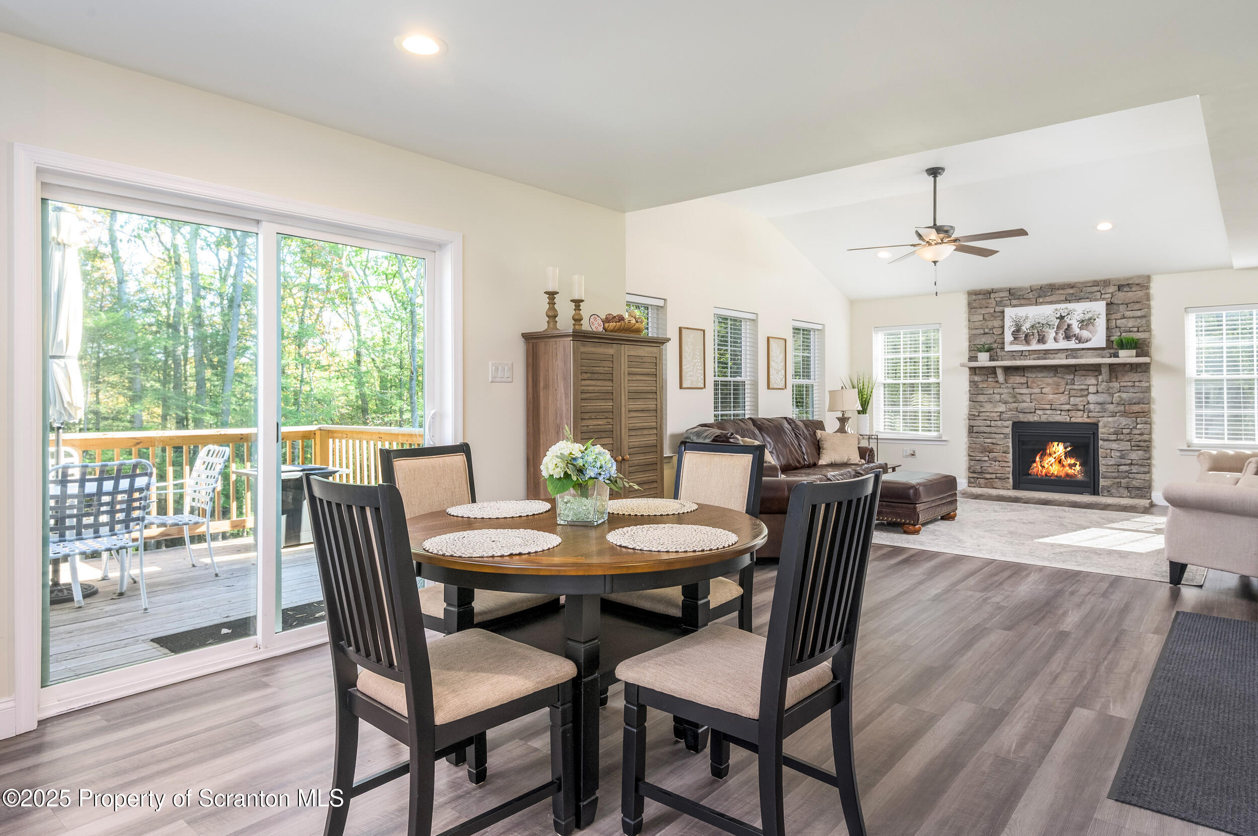 131 Chinaberry Way Kunkletown, PA 18058 - Photo 23 of 48 a view of a dining room with furniture window and wooden floor
