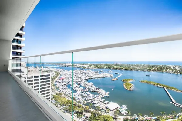 a view of city and ocean