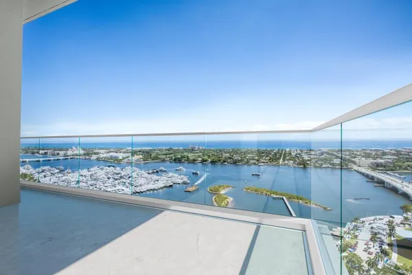 a view of a terrace with skyline