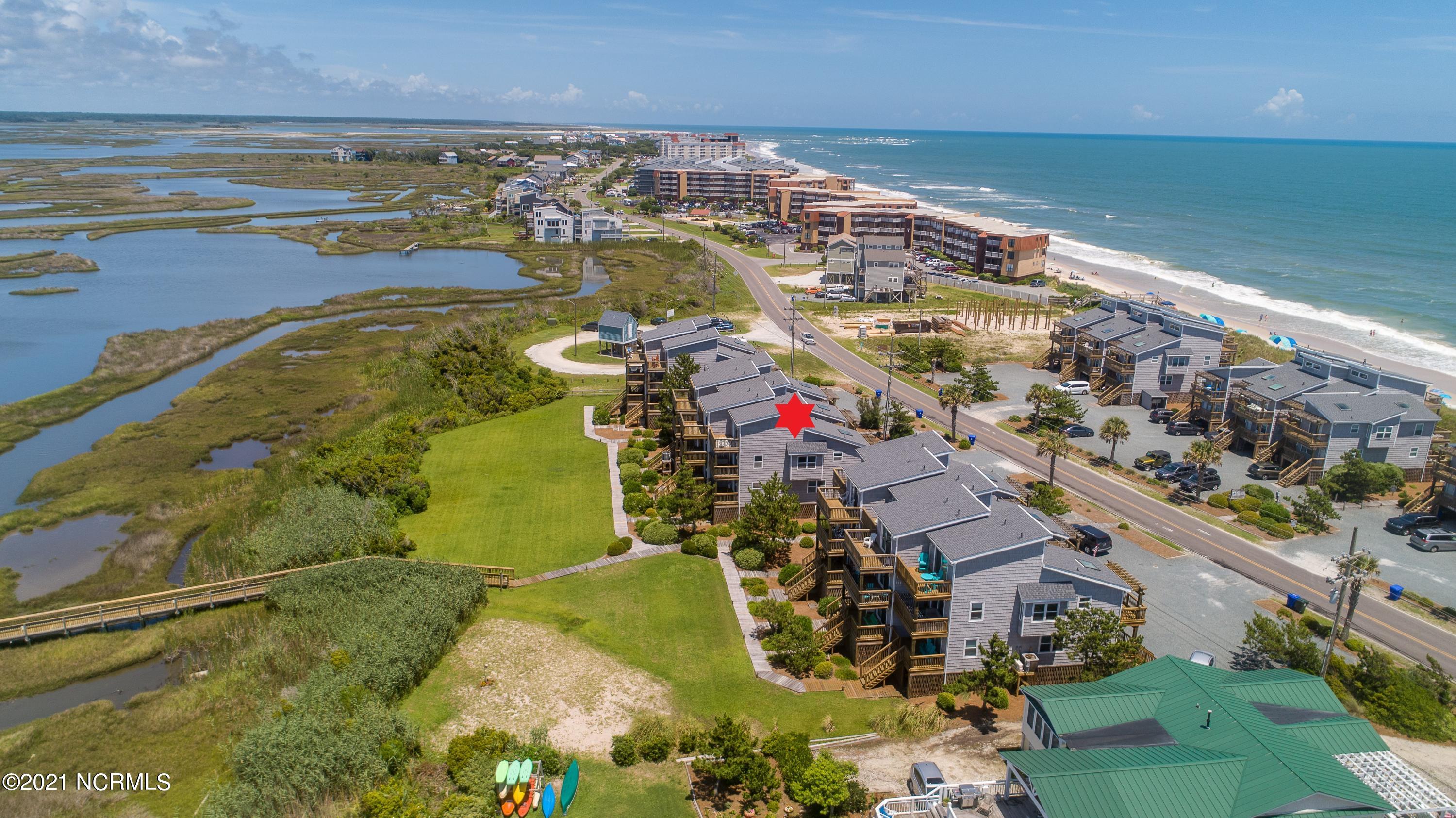1779 New River Inlet Road, Unit 1 North Topsail Beach, NC 28460 - Photo 1 of 35 Surrounded by water in this townhome! Amazing views from Ocean all around the Island!