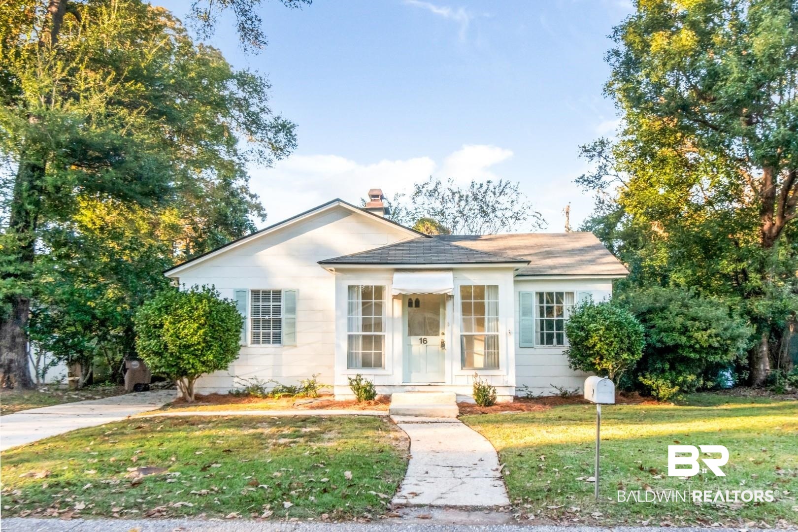 16 Princess Anne Road Mobile, AL 36608 - Photo 1 of 40 Bungalow-style home featuring a front yard, a chimney, and a shingled roof